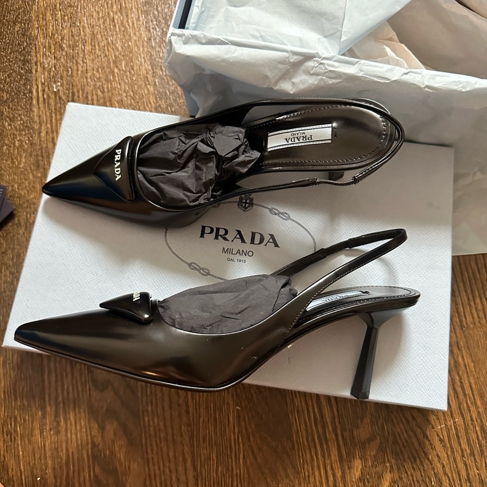 Prada slingbacks - brand new